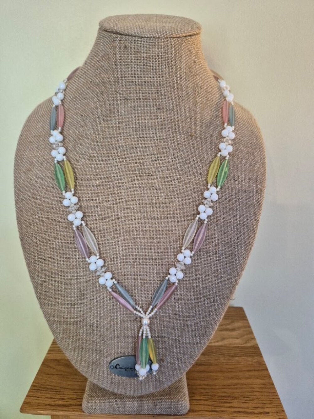 Vintage Pastel Beaded Necklace